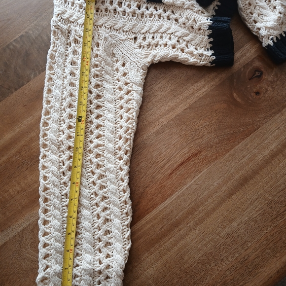 Kookai Women's Cream and Black Sweater - Picture 7 of 10